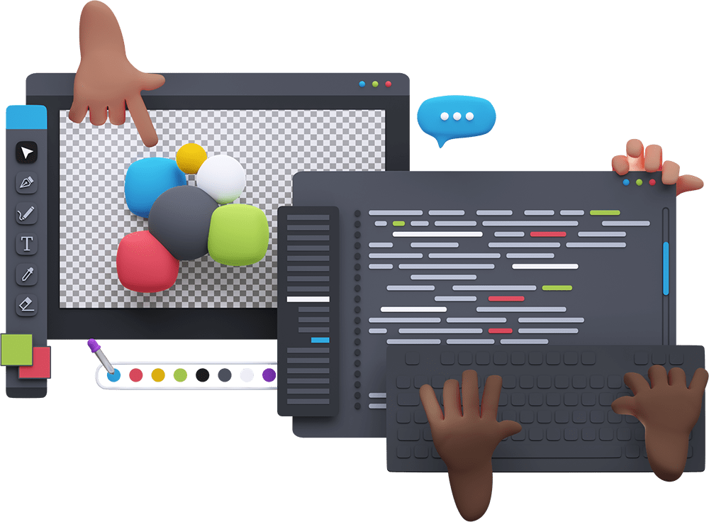 Website app design and development image